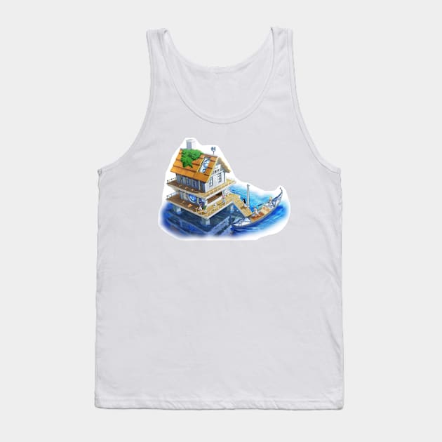 Aria Company Building Tank Top by KokoroPopShop